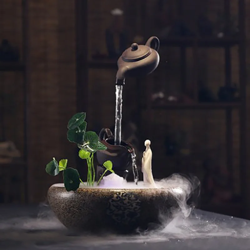 Настольная лампа для сада на открытом воздухе (с 2-шаговым чайник Керамика