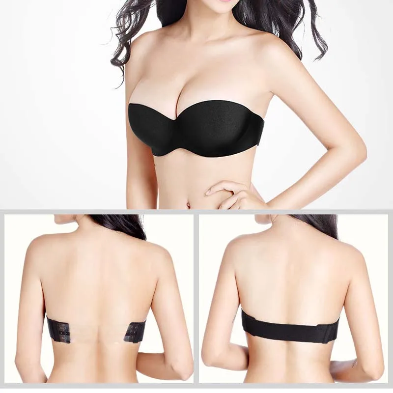 Женский невидимый бюстгальтер KYLIE розовое нижнее белье без бретелек с открытой