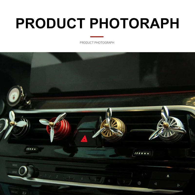 

1pcs mini Car Air Freshener Smell LED Conditioning Vent Outlet Alloy Perfume Clip Fresh Aromatherapy Fragrance