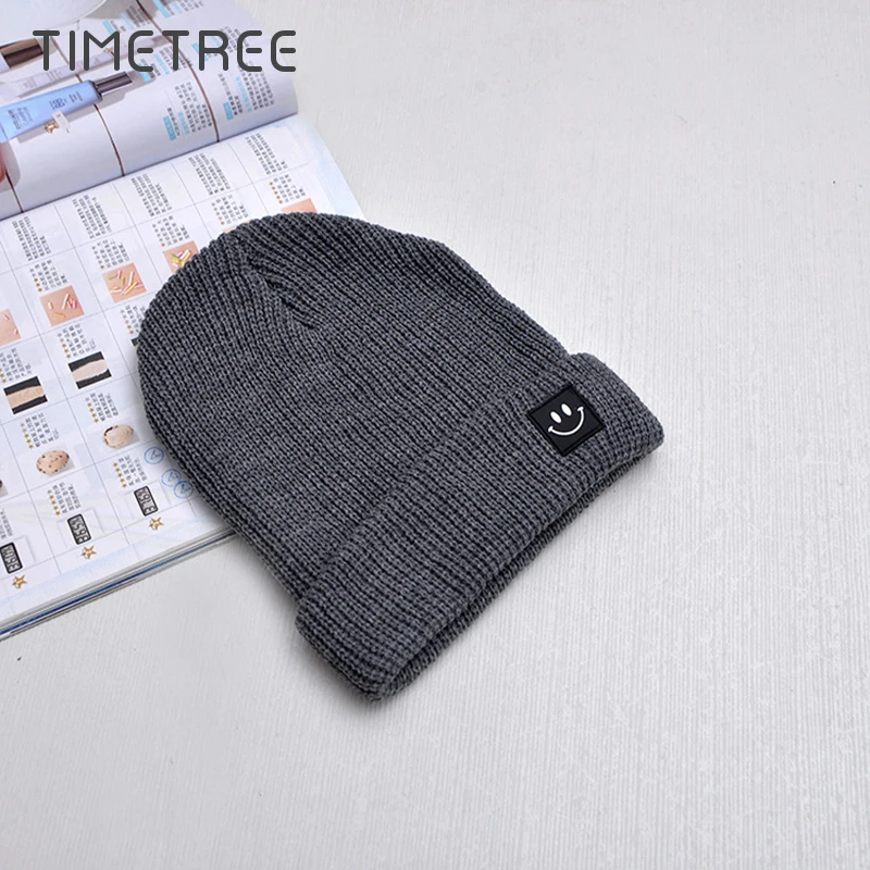 Модные облегающие шапки Женские однотонные вязаные теплые мягкие береты простые