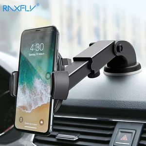 raxfly car phone holder windshield mount suction cup phone car holder in the cars for iphone samsung xiaomi mobile stand support free global shipping