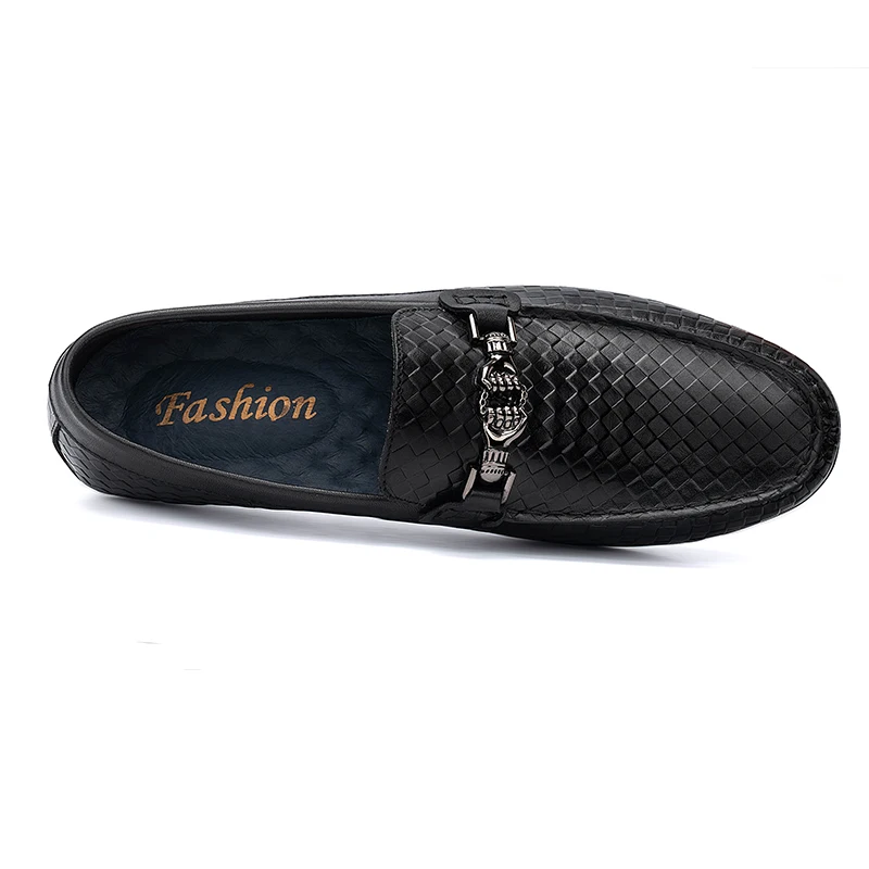 Новинка Мужские роскошные лоферы Мужская повседневная обувь из натуральной кожи