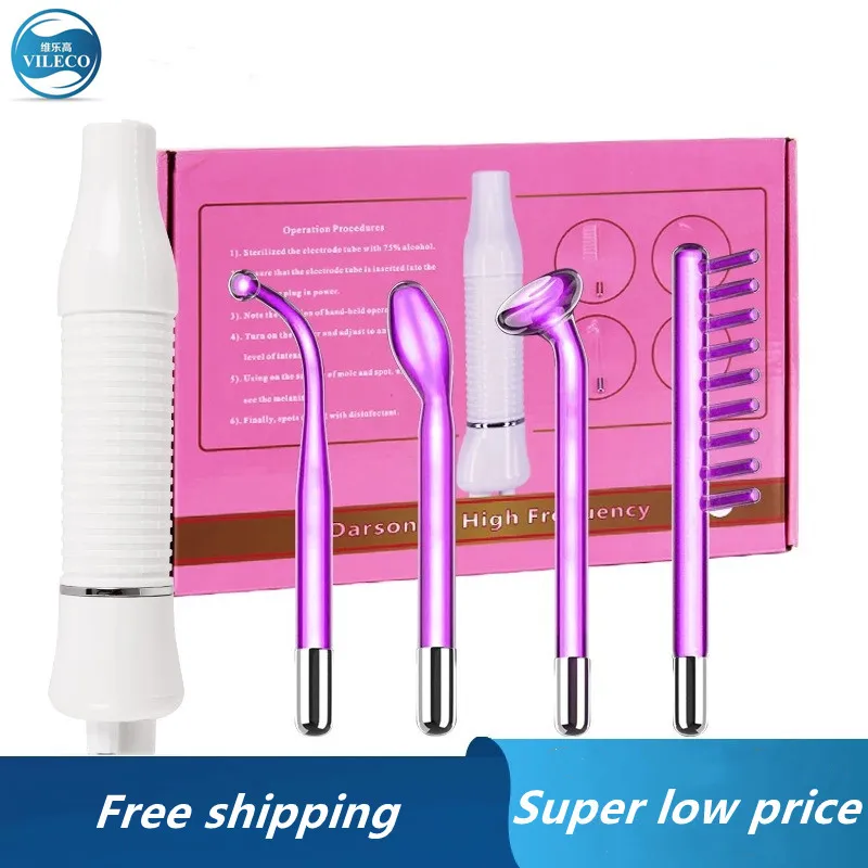 

Apparatus High Frequency Facial Machine For Hair Face Electrotherapy Wand Argon Treatment Acne D'arsonval Skin Care