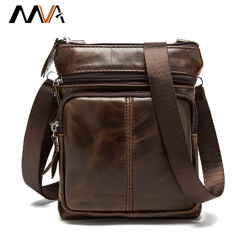 MVA мужская сумка Кроссбоди из натуральной кожи для мужчин через плечо маленькая