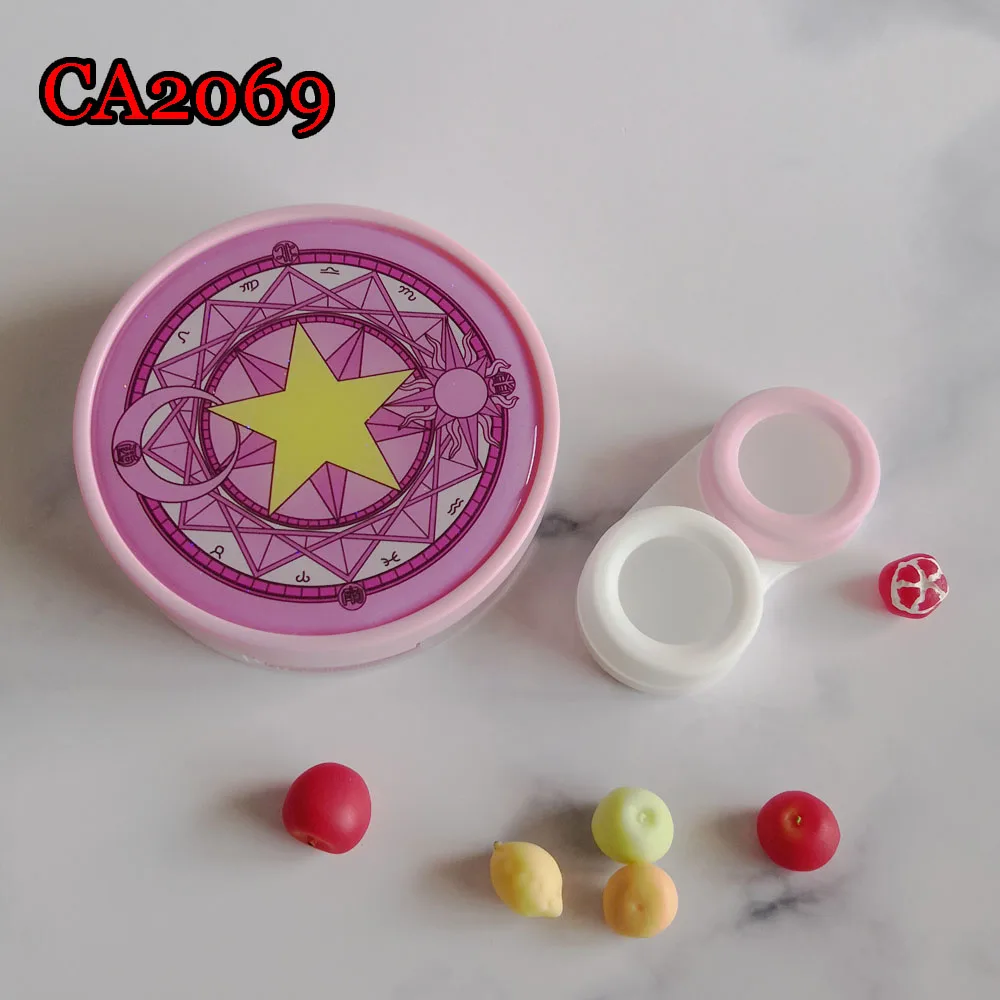 Карманные Чехлы для контактных линз с зеркалом удобный портативный дорожный