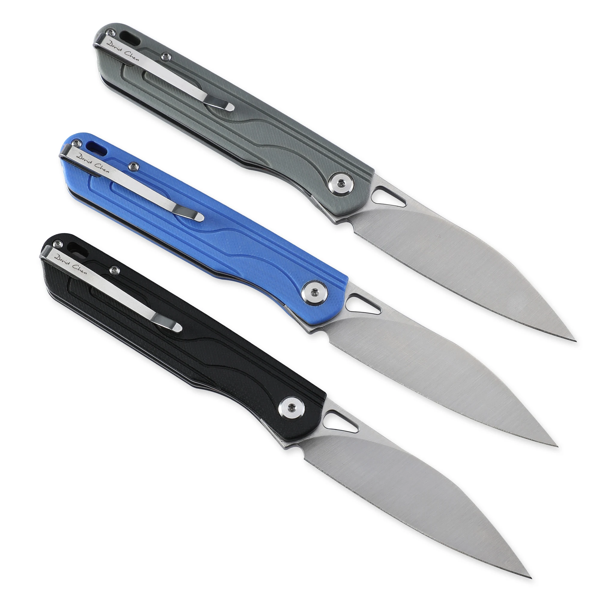 Складной нож 14C28N со стальным лезвием и рукояткой из G10 |