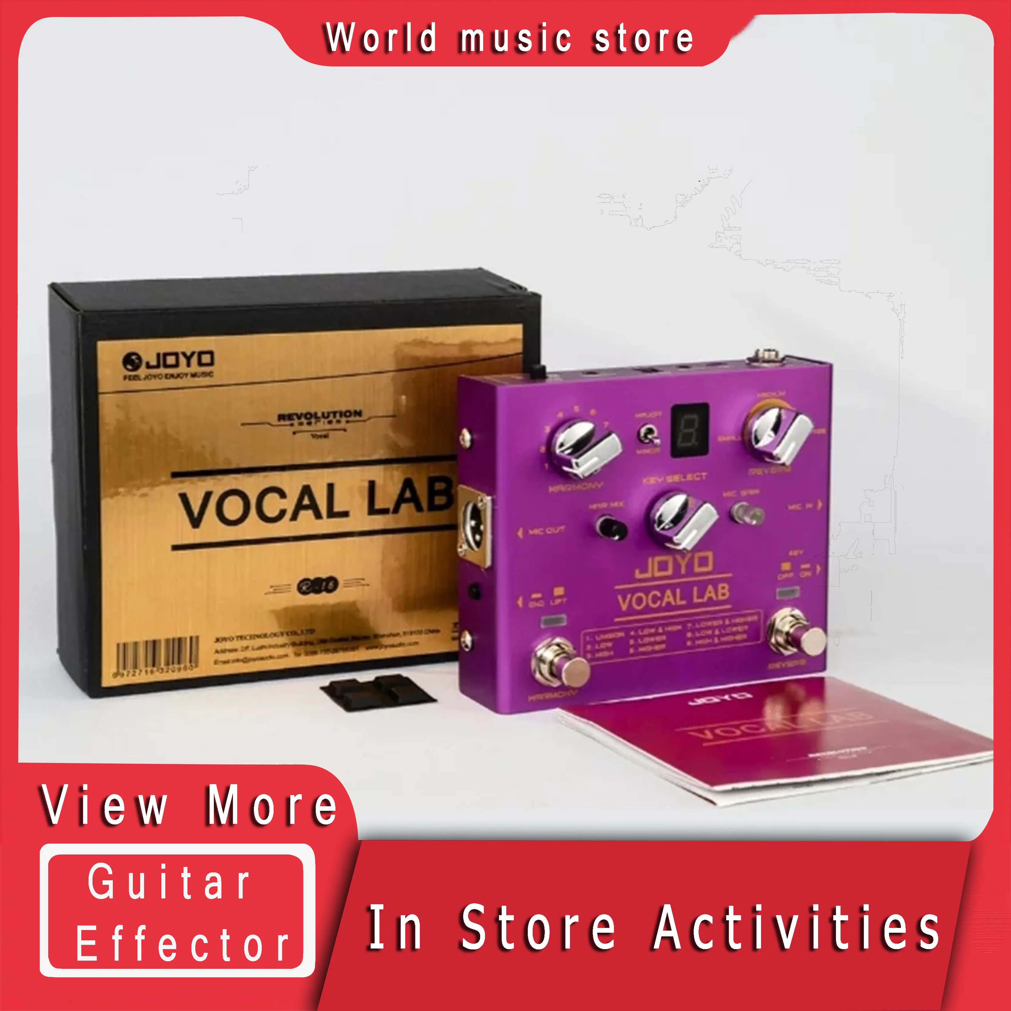JOYO R16 Boss VE атмосферу реверберации педали эффектов эффект октавы Лупер перегруз