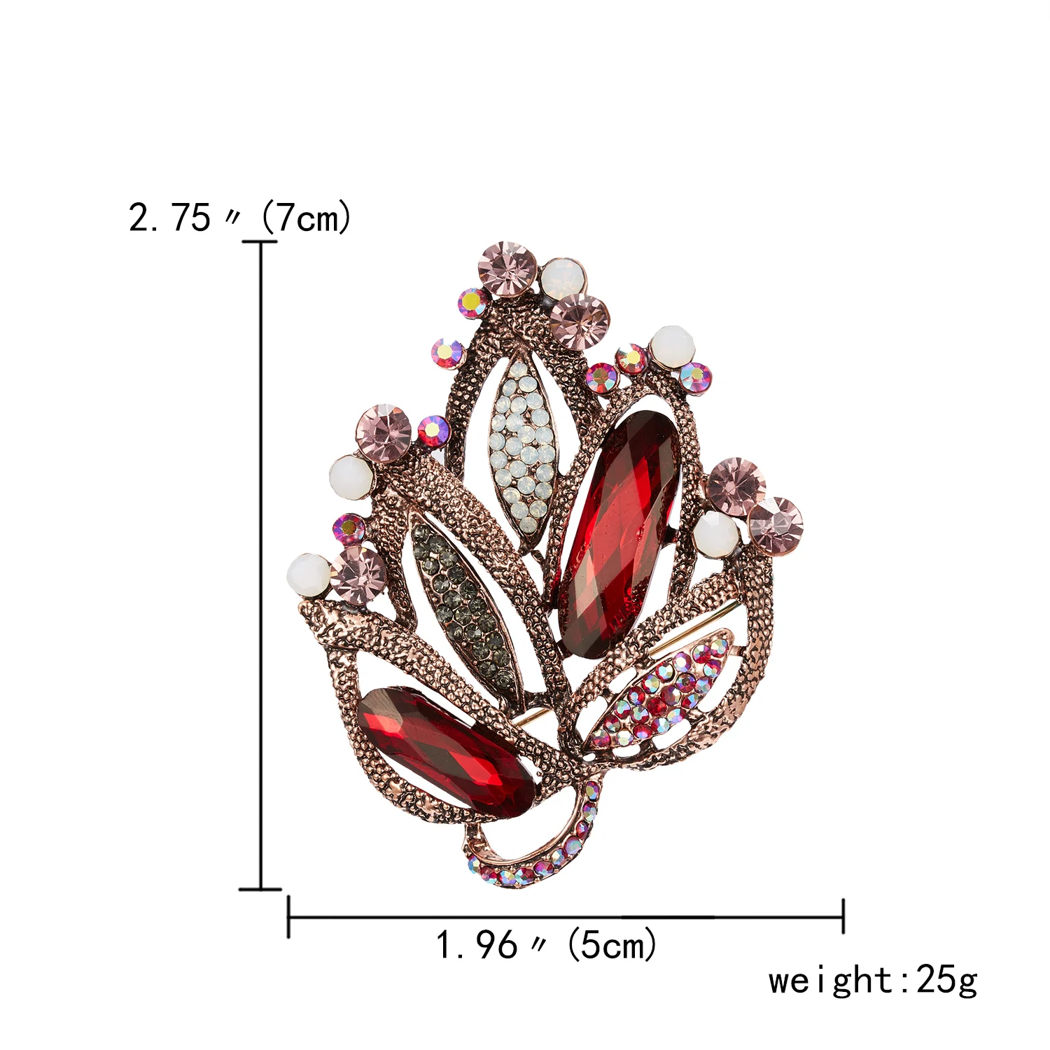 

RINHOO Vintage Gorgeous Crystal Flower Brooches for Women Wedding Rhinestone Bouquet Bijoux Pins Clothing Jewelry Accessories