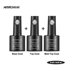 Modengni 8 мл гели для ногтей Гель-лак не протирать базового покрытия УФ-гель Лаки грунтовка, Длительное Действие, био-Гели Soak Off УФ светодиодный гель лак для ногтей, Professional Гель-лак