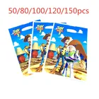 Пластиковые подарочные пакеты Disney Toy Story 3, 16,5*25 см, Мультяшные одноразовые подарочные пакеты для детей, мальчиков и девочек, товары для вечеринки в честь Дня Рождения