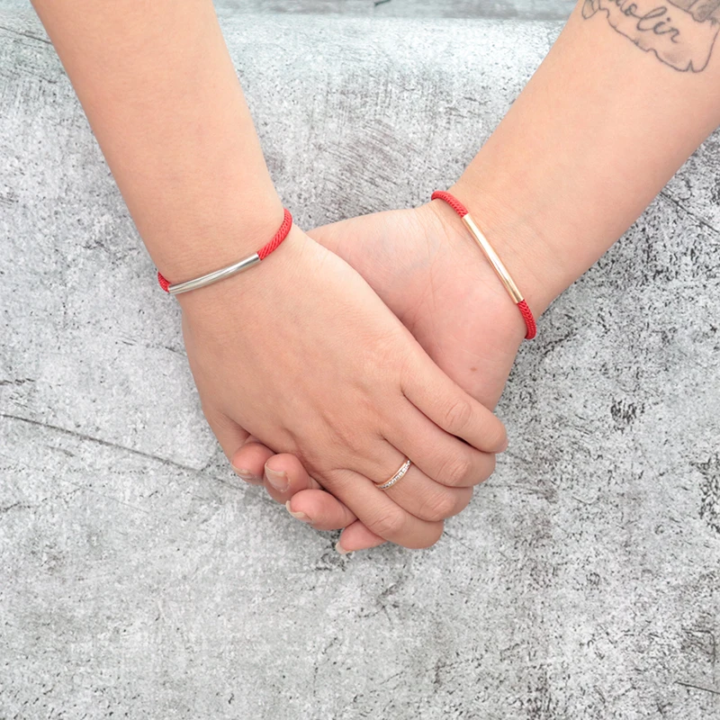 2 шт./компл. двойной браслет для влюбленных на удачу красный с зонтиком