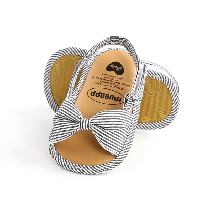 Сандалии с бантиком для новорожденных девочек Летняя повседневная детская обувь