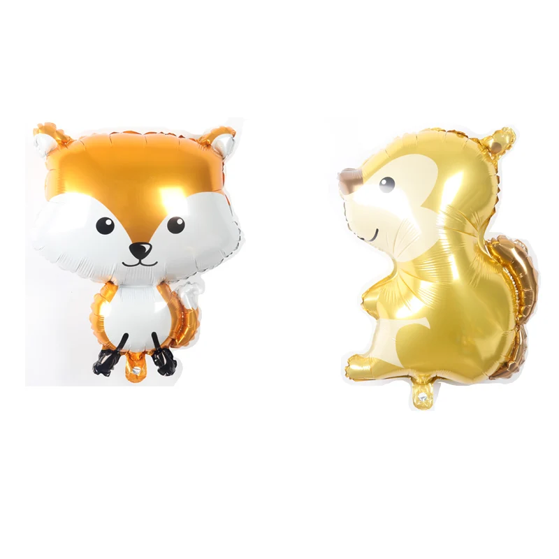 1 шт. Мультяшные воздушные шары в виде джунглей Ежика лисы енота | Дом и сад
