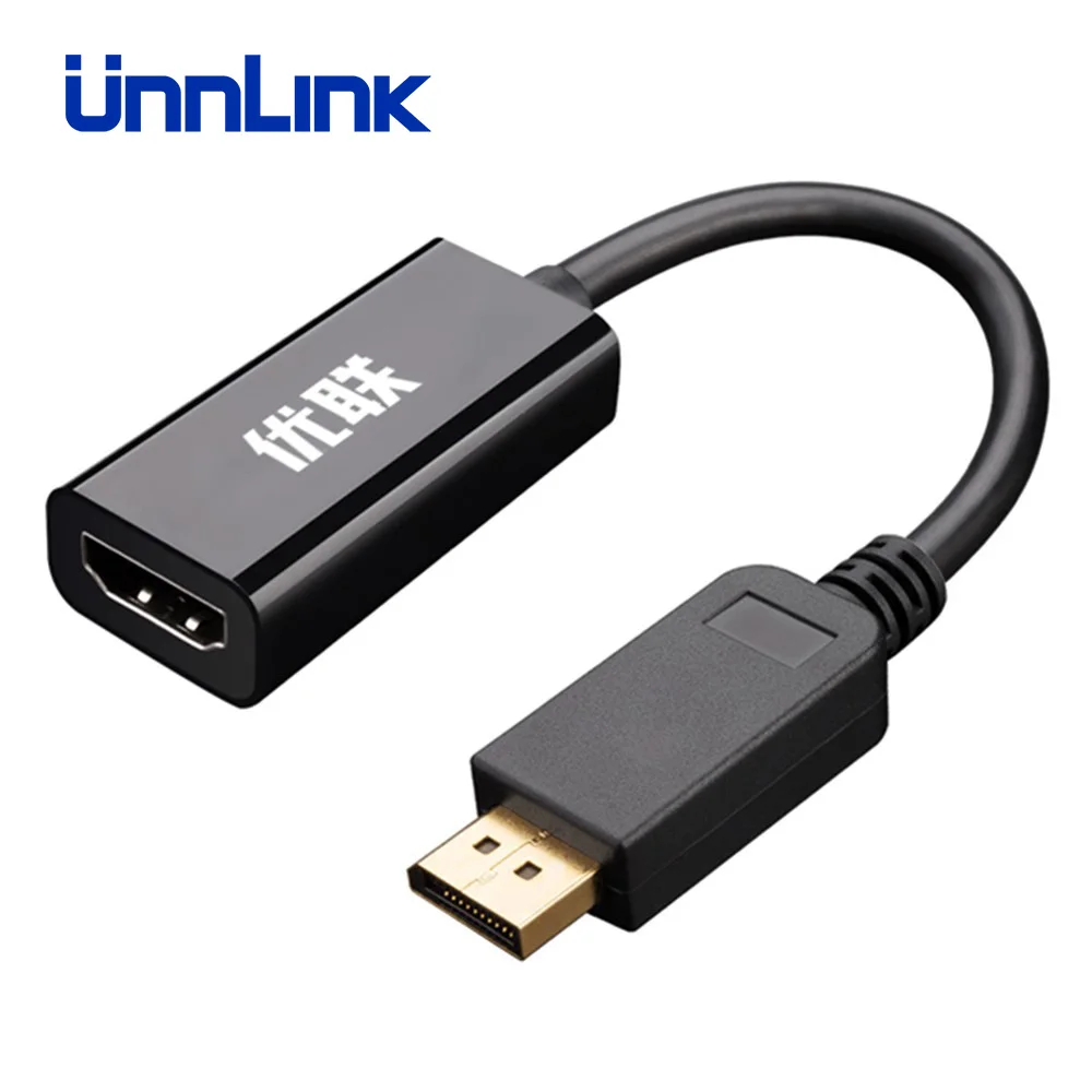 Адаптер Unnlink DP в HDMI совместимый/VGA/DVI FHD1080P @ 60 Гц преобразователь для графической