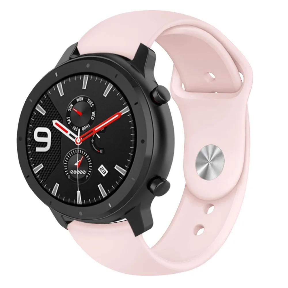 Популярный силиконовый ремешок для часов Amazfit Bip Youth Xiaomi Huami GTR 42 мм браслет GTS на