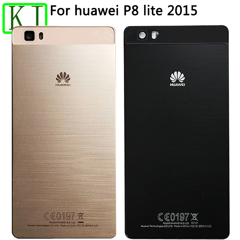 Для huawei P8 Lite крышка батареи задняя пластиковая Дверная панель корпус чехол для нового 5,0 ''P8 Lite задняя крышка