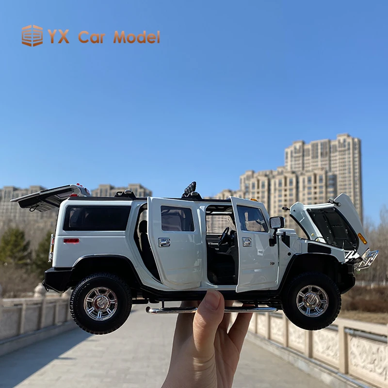 Литый под давлением автомобиль 1: 18 модель автомобиля Hummer H2 модифицированная