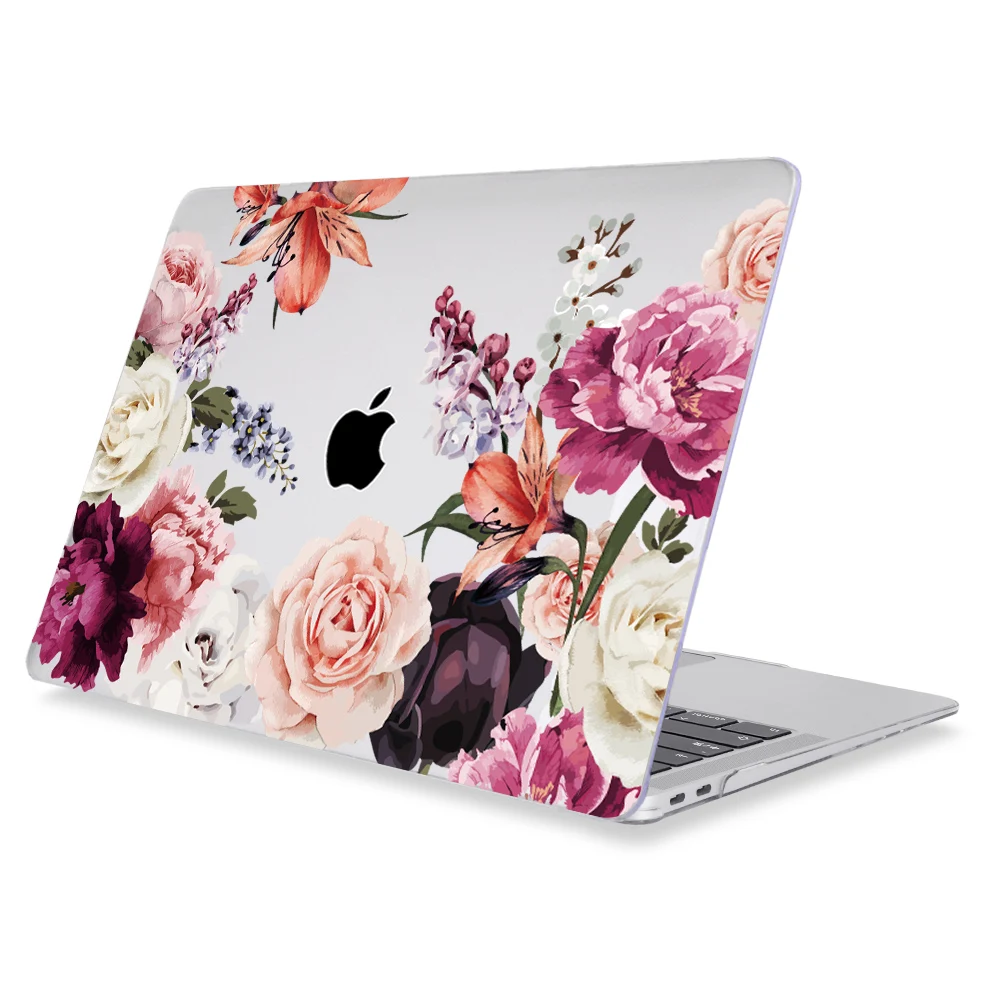 Жесткий чехол Crazy Design с цветочным рисунком жирафа для Macbook Air 13 A1932 Pro 13 Touch Bar A2159 16 дюймов чехол для ноутбука A2141