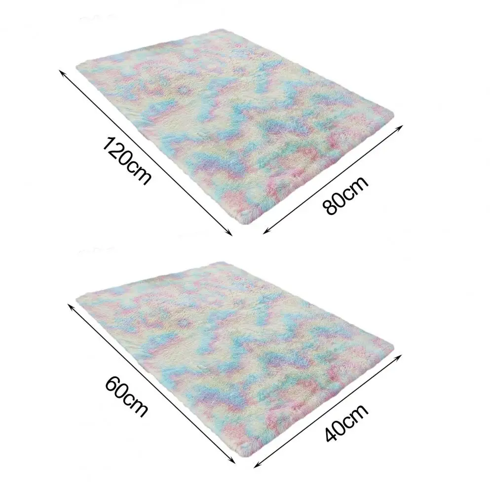 

Carpet Fluffy Anti-slip Polyester Fiber Rectangular Floor Rug for Home