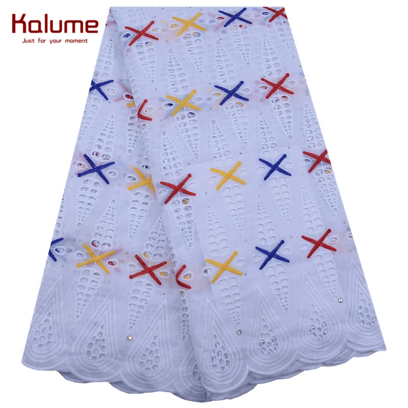 Kalume Новое поступление африканская кружевная ткань новейшие отверстия