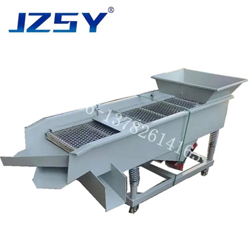 

electrical shock stainless steel 2-layers horizontal grate machine particles powder sorting machine crisps sifting machine