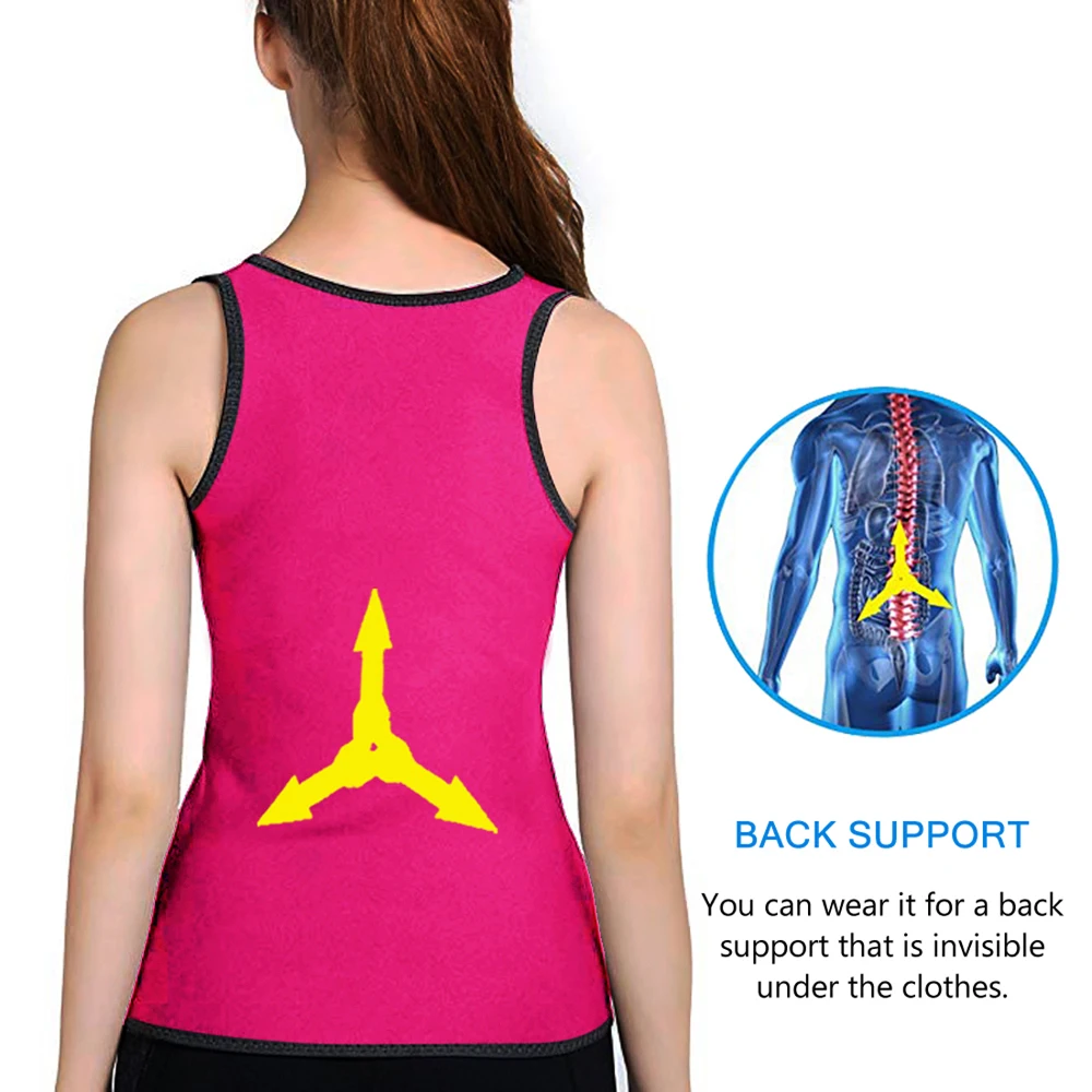 Женская термо-рубашка топы для сауны боди-Шейперы тренажер талии жилет похудения