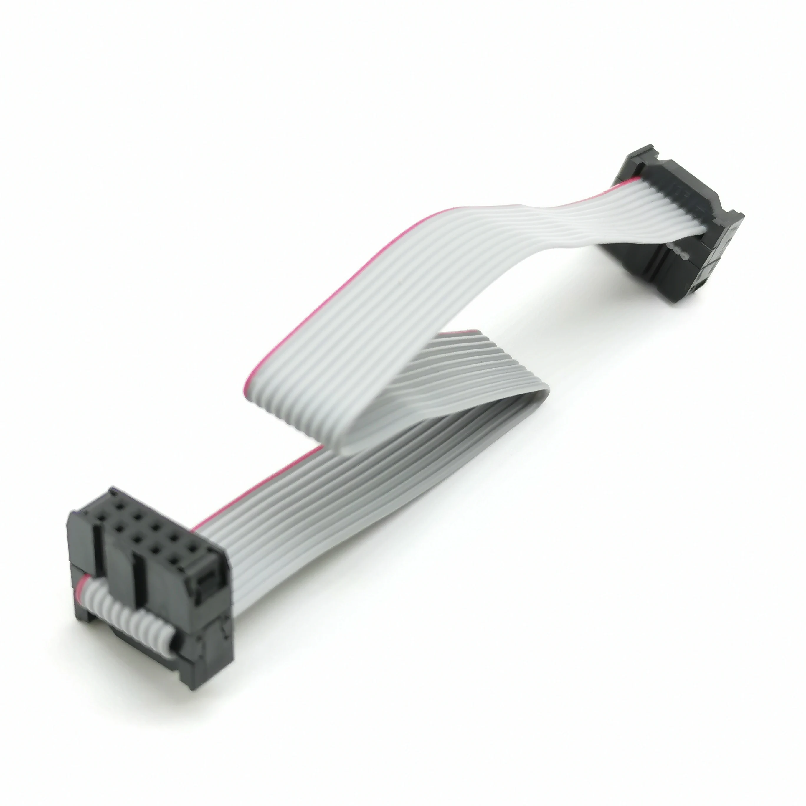 10pin 2 54 мм JTAG ISP кабель для загрузки серый плоский ленточный передачи данных DC3 IDC BOX