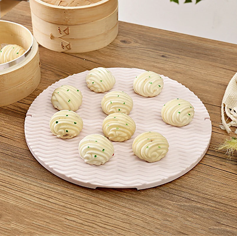 Творческий японский Стиль складной пельмени Лапша круглые лотки для дома
