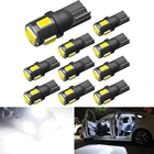 Светодиодсветодиодный лампы 10x T10 W5W, 194, 168, светодиодный салона автомобиля, для Citroen C5, C3, C4, Picasso, Xsara, Berlingo, Saxo, C2, C1, C4L, DS3, Xantia
