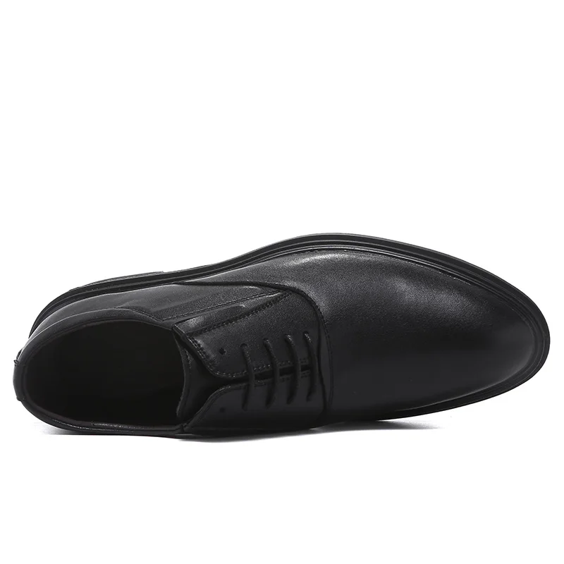 Дышащие мужские туфли Дерби Повседневные Удобные официальные оксфорды на