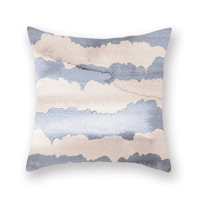 Свежая Подушка с изображением кактуса крышка облачным узором персиковая кожа