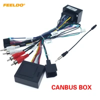 feeldo car media radio player 16pin android wire harness with canbus box for chevrolet trax cruze aveo buick regal power cable