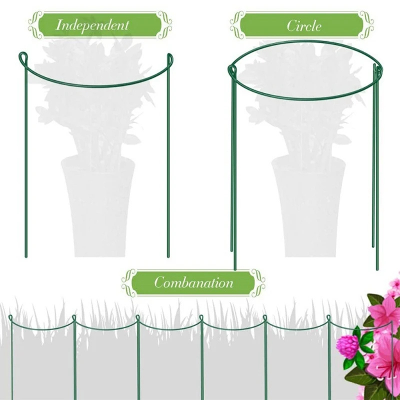 

Climbing Plant Support Cage Garden Flowers Stand Rings Tomato Support Vine Rack 667A