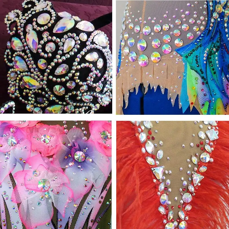 

YANRUO 3256 Galactic Sunshine AAAAA Sewn Rhinestones Flatback Cabochons Sewing Diamante Crystal Stones For Making Crafts