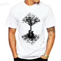 new electric guitar tree mens funny t shirt acoustic bass rock music band strings oversized tee shirt