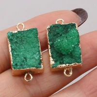 natural stone gem green crystal bud connector bead pendant handmade crafts diy necklace bracelet jewelry accessories gift making