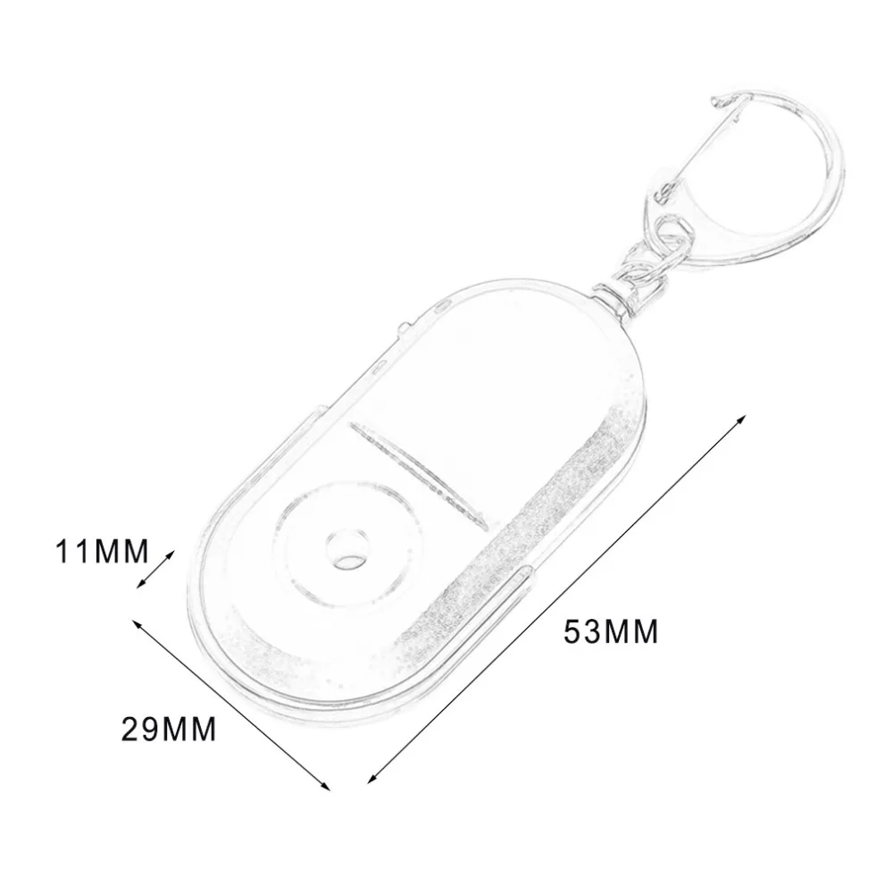 

Portable Size Old People Anti-Lost Alarm Key Finder Wireless Useful Whistle Sound LED Light Locator Finder Keychain