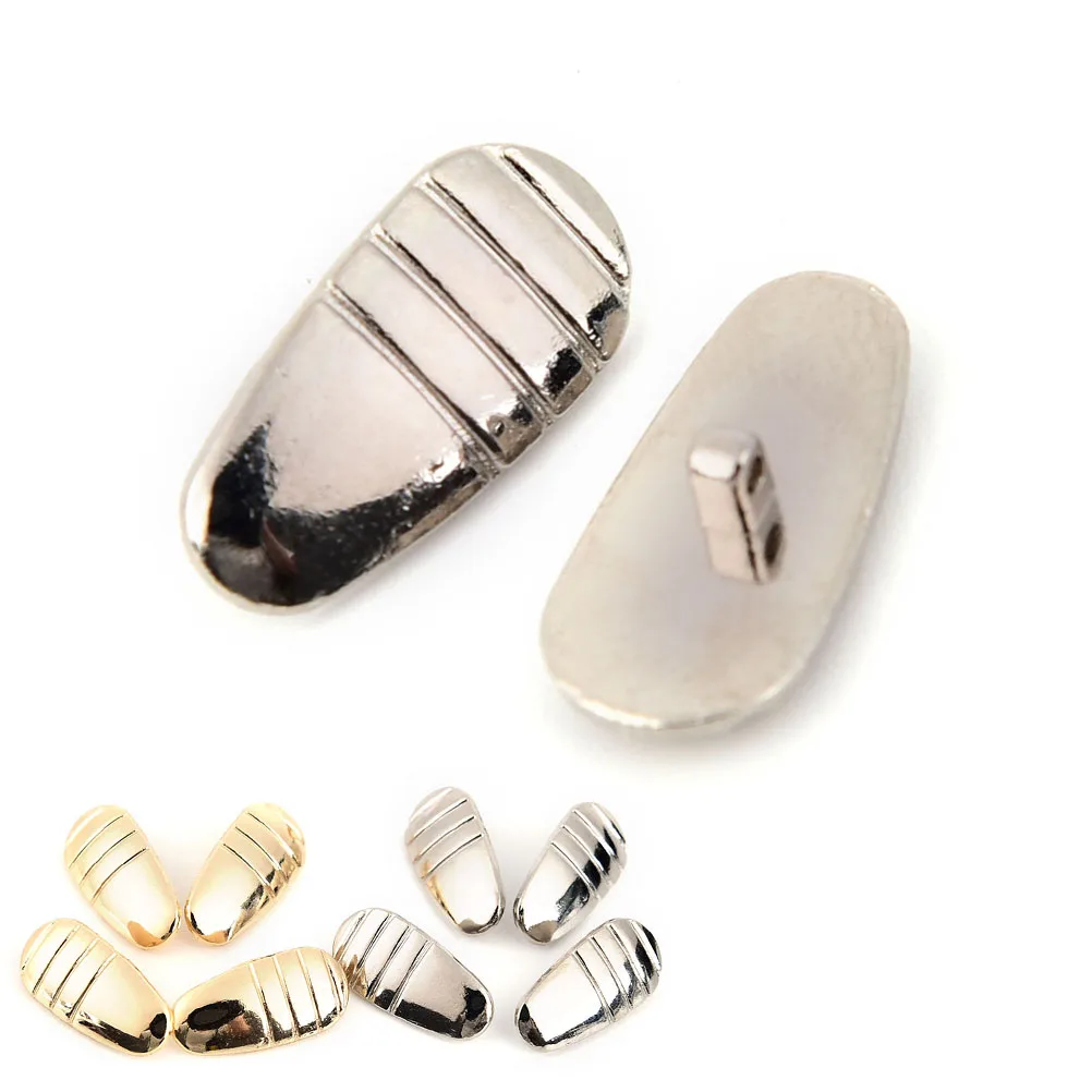 

2 пары 16 мм * 7 мм Металлические носоупоры солнцезащитные очки носоупоры винт в золотой и серебряный цвета аксессуары для очков