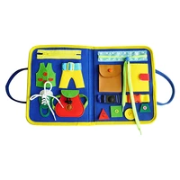 high quality toddler sensory board foldable educational basic skills toy activity board sensory autism educational learning toy