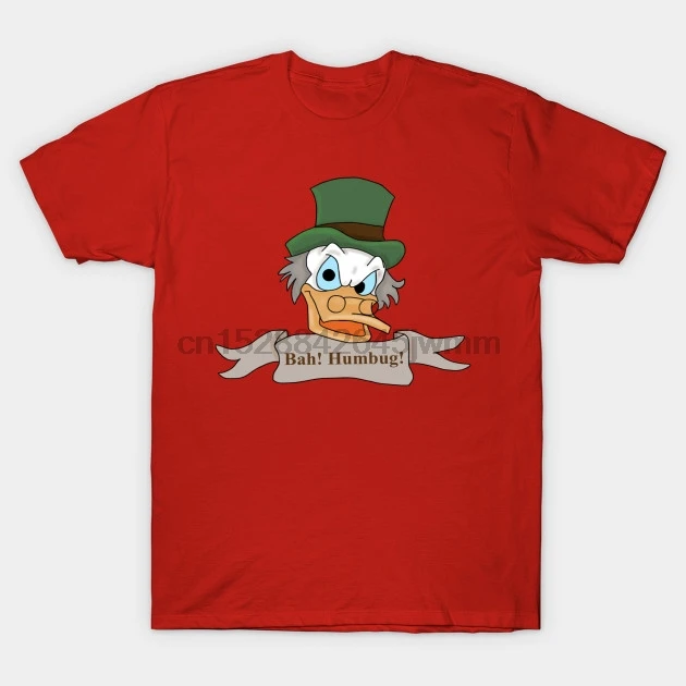 Мужская футболка с коротким рукавом Scrooge McDuck Bah Humbug Mcduck топы женская |