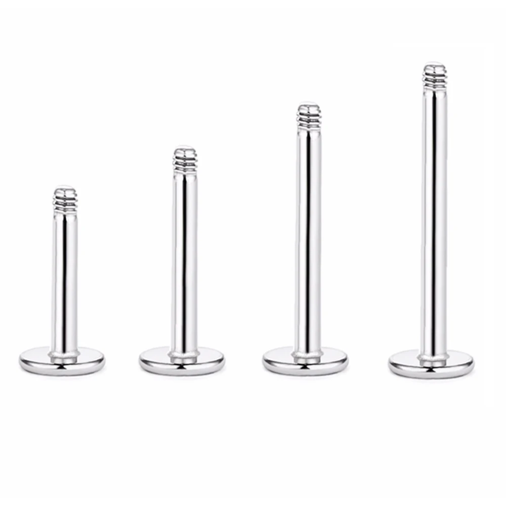 10 шт./лот Сменные стержни для губ из нержавеющей стали 1 2 мм 16 г резьбовые детали