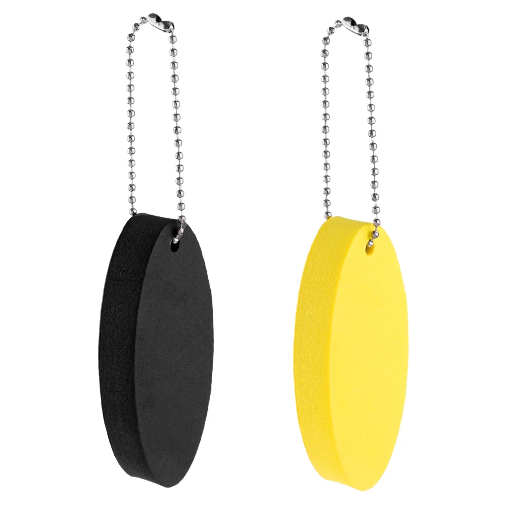 

2 Pieces Oval Shaped EVA Foam Floating Key Ring Beads Boat Keychain