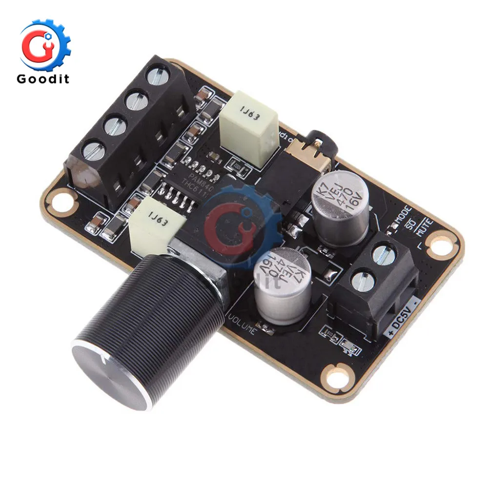 

PAM8406 5V цифровая плата стереоусилителя двухканальный 5Wx2 Класс D усилитель мощности модуль низкий ток