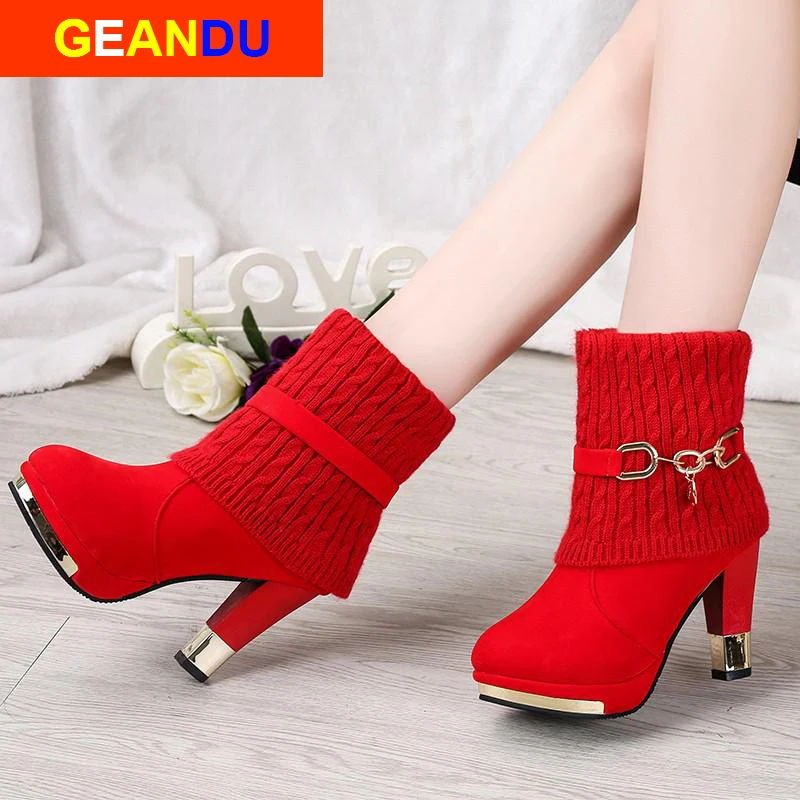 

Winter Boots Snow Boots Women Shoes Woman Boots Ankle Boots Thick Increased 2019 Winter New Warm Comfortable Casual Boots