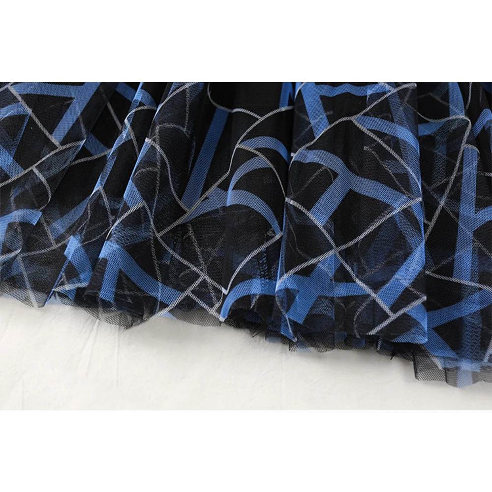 

SISHION Korean Style Fashion Long Skirt VD1819 Women Summer Pretty Midi Length Tulle Skirt