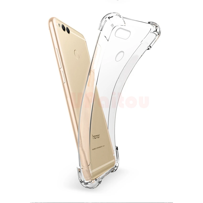 UPaitou Shockproof Transparent Cases for Huawei Honor 9X Pro 8X Max 7X Clear Soft TPU Case Mate SE Anti Fall |