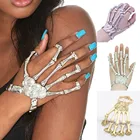 Реквизит для Хэллоуина, подарок, забавный ночной клуб, вечеринка, панк-браслет на палец, готический стиль, модные рукавицы на палец для рук, перчатки