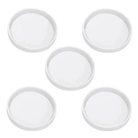 5 pack big diy round coaster silicone mold diameter 3 15inch8cm molds for casting with resin cement