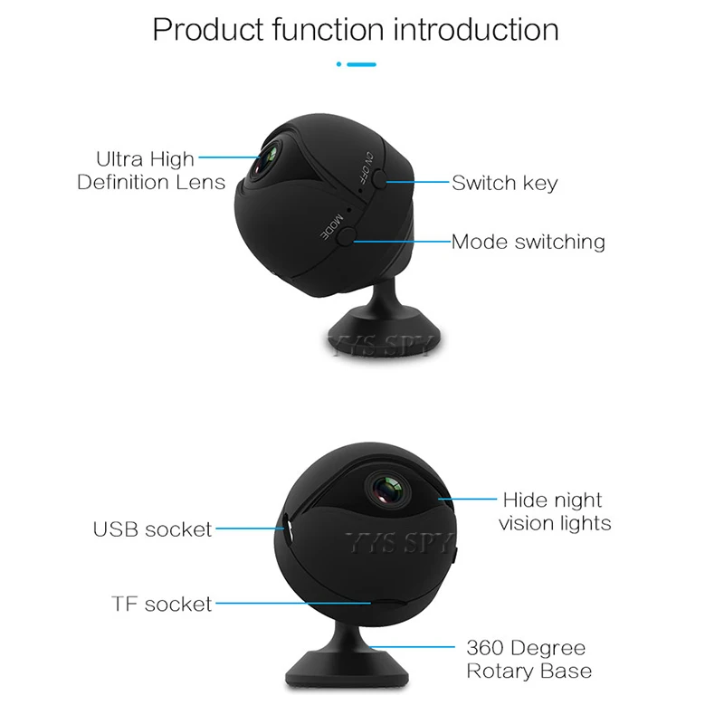 Цифровая мини-камера HD 1080P Wi-Fi микро-камера ночного видения Espion Vlog