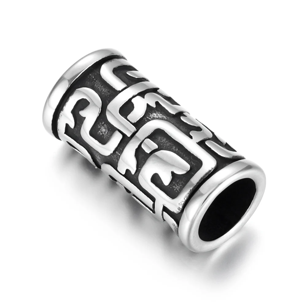 8mm Hole 2 шт, отверстия из нержавеющей стали, 8 мм, ползунок, бусины, викинги, горка, амулеты, бусины для браслета, DIY аксессуары, ювелирные изделия, принадлежности для изготовления - Цвет: 8mm Hole